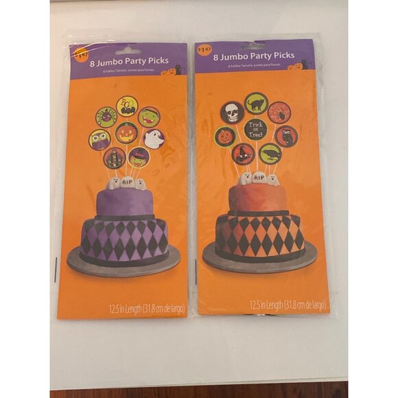 Halloween Table Cover Party Supply Cake Decor Kit Box Envelope Lot of 16 NEW - Picture 4 of 14